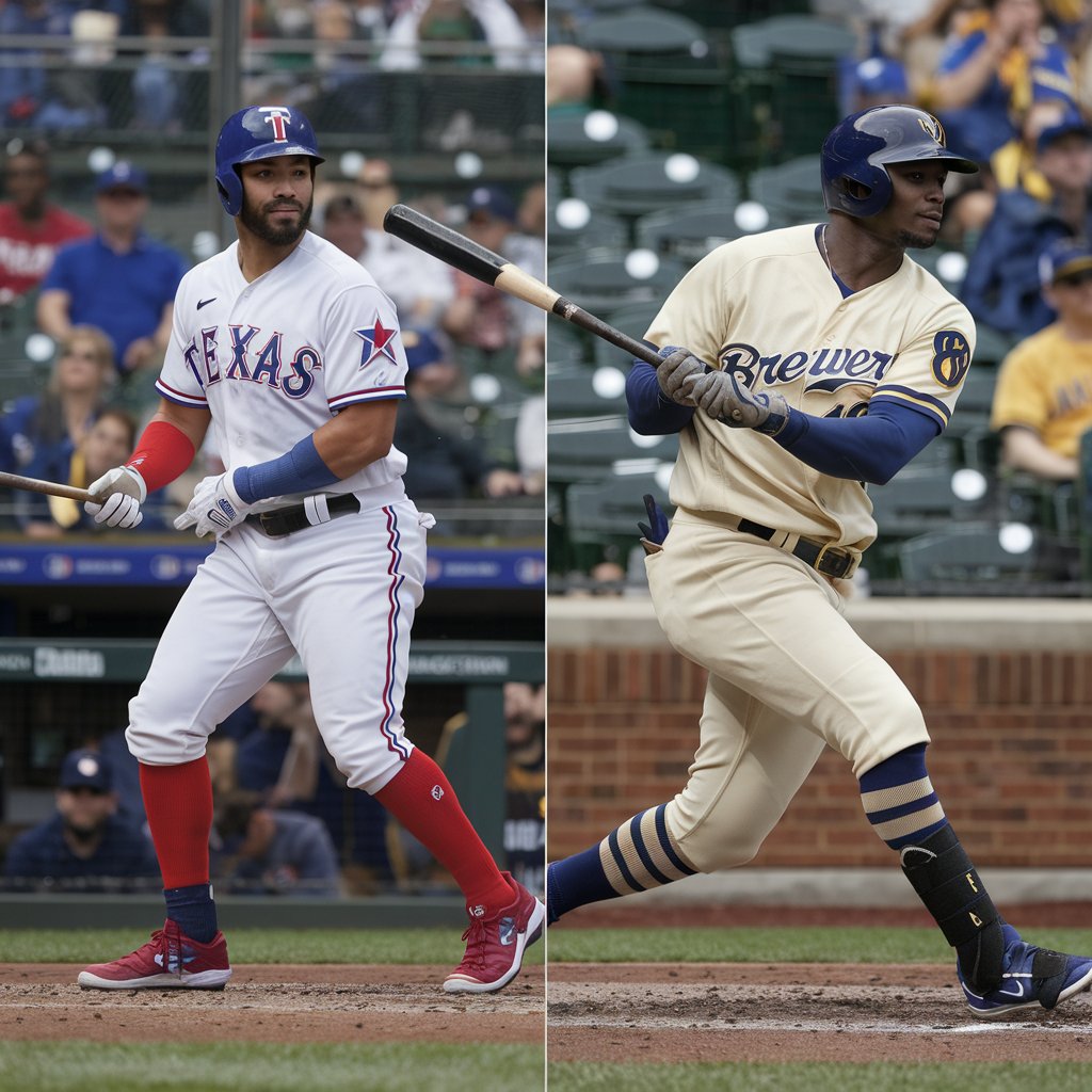 Texas Rangers vs Milwaukee Brewers Match Player Stats